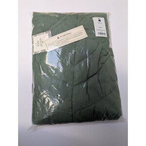 Kate Quinn Organic Cotton Gauze Spruce Leaf Mat Quilt Playmat Blanket Baby Green